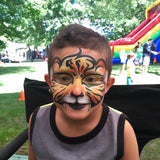 Tiger face painting, Chicago Face painting, Face painting chicago, cat face painting,Margi Kanter, 