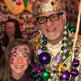 face painting, mardi gras, heaven on seven, jimmy banos, mardigras mask, face painting chicago